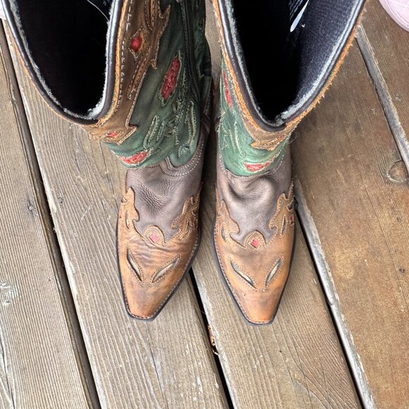 Laredo 52138 Miss Kate Snip Toe Western Leather Boot Multi Color - Women's 8 - Picture 7 of 13